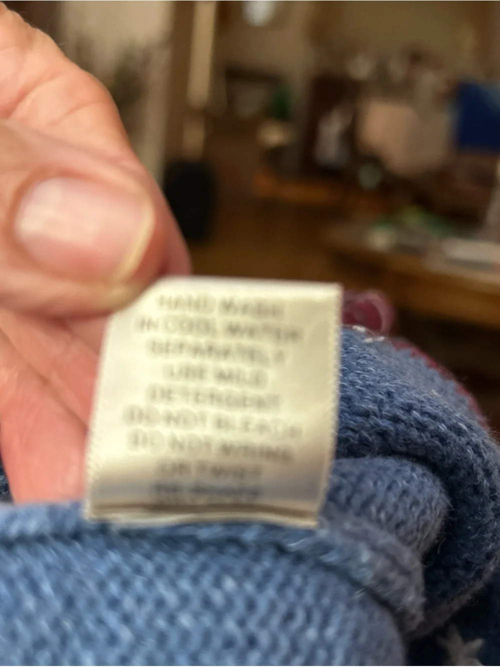 Christopher & Banks Light Blue Snowman, Tree and Flag  Crewneck Sweater